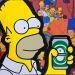 Painting Homer Heineken by Kalo | Painting Pop-art Pop icons Acrylic Gluing