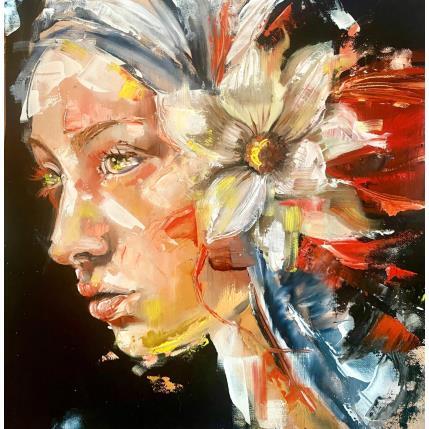 Painting Fiore di maggio by Abbondanzia Monica | Painting Figurative Oil Portrait
