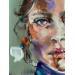 Painting Elodie by Abbondanzia Monica | Painting Figurative Portrait Oil