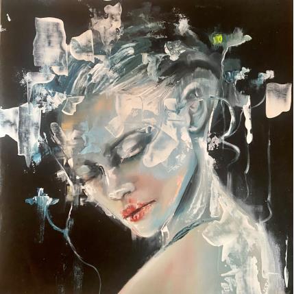 Painting Evanescente by Abbondanzia Monica | Painting Figurative Oil Portrait