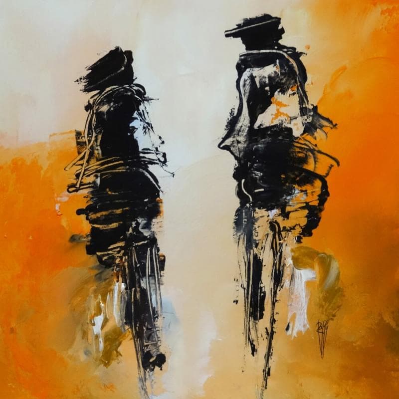 Painting Orange by Raffin Christian | Painting Figurative Oil Life style