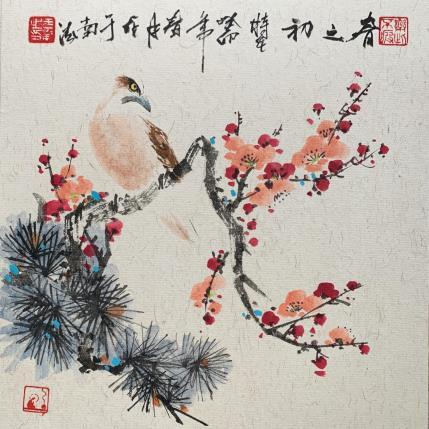 Gemälde Song of early spring  von Yu Huan Huan | Gemälde Figurativ Tinte Natur