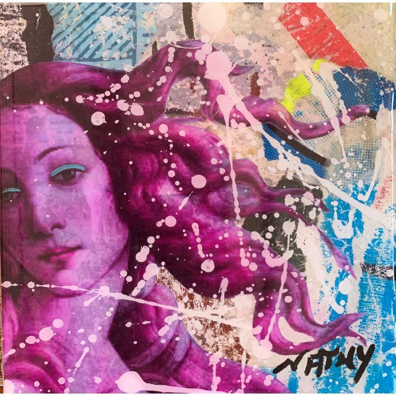 Painting Venus pink by Nathy | Painting Pop-art Pop icons Acrylic