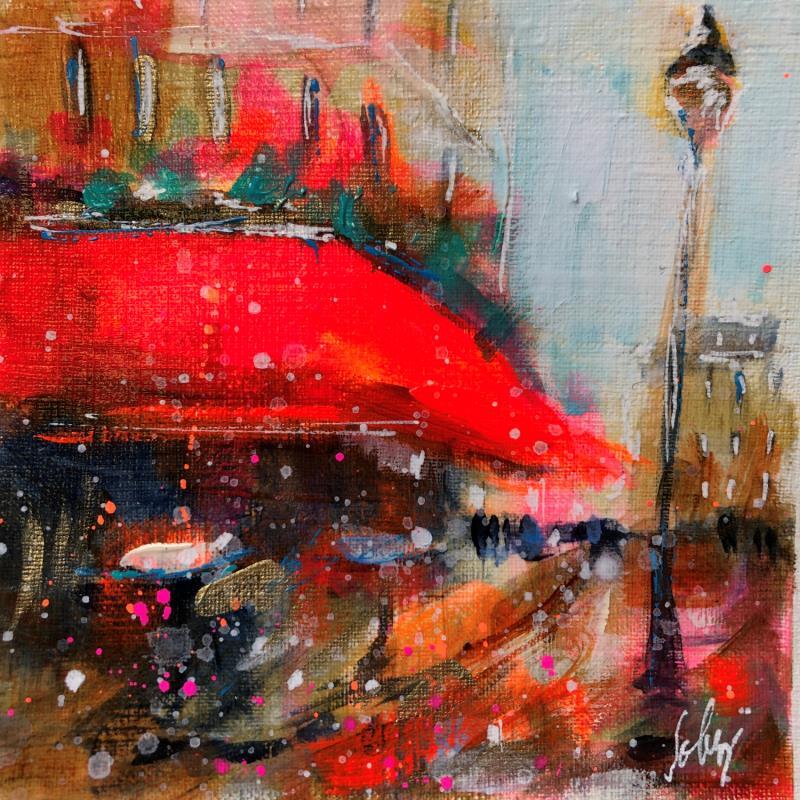 Painting Paris 13 by Solveiga | Painting Figurative Acrylic Architecture, Landscapes