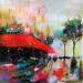 Painting Mon café  by Solveiga | Painting Figurative Landscapes Life style Architecture Acrylic