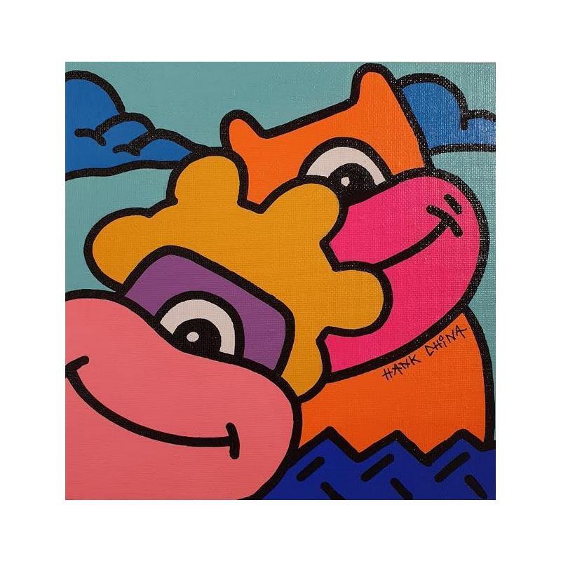 Painting Elroy one by Hank China | Painting Pop-art Acrylic, Posca Pop icons