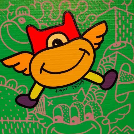 Painting Elroy five by Hank China | Painting Pop-art Acrylic, Posca Pop icons