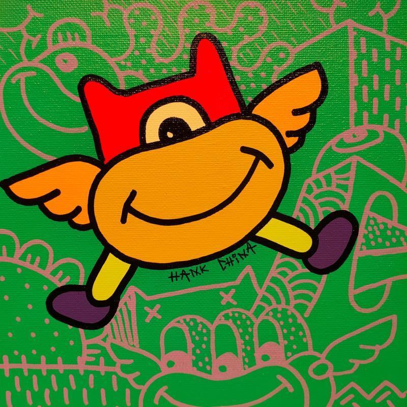 Painting Elroy five by Hank China | Painting Pop-art Acrylic, Posca Pop icons