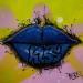 Gemälde LIPS #4 KISS von Pegaz art | Gemälde Pop-Art Graffiti Acryl