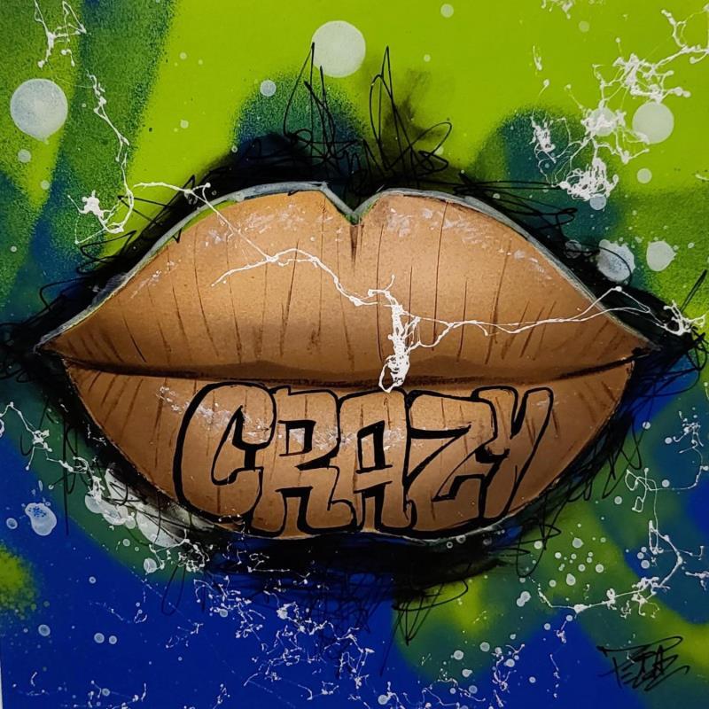 Peinture LIPS #4  par Pegaz art | Tableau Pop-art Graffiti Acrylique