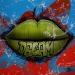 Peinture LIPS #1 DREAM par Pegaz art | Tableau Pop-art Graffiti Acrylique