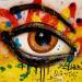 Peinture EYE #5 par Pegaz art | Tableau Pop-art Graffiti Acrylique