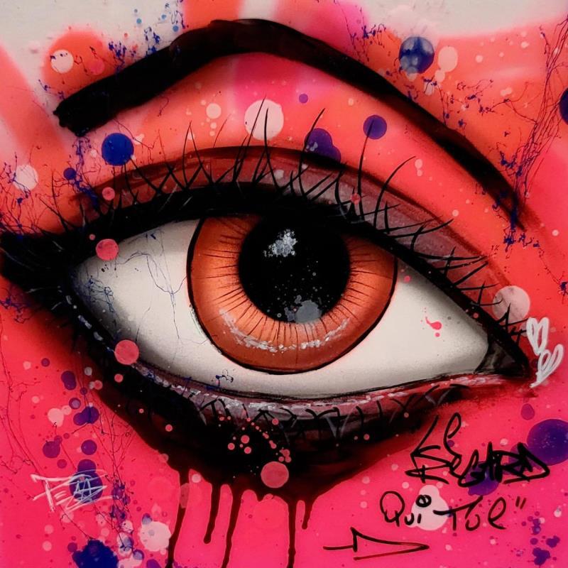 Peinture EYE #4 par Pegaz art | Tableau Pop-art Graffiti Acrylique
