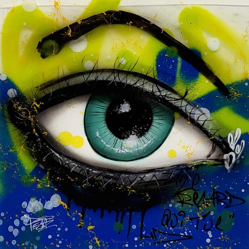 Peinture EYE #2 par Pegaz art | Tableau Pop-art Graffiti Acrylique