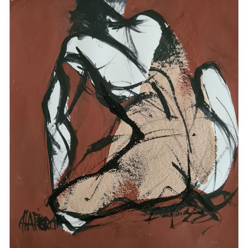 Painting Chocolat  by Chaperon Martine | Painting Figurative Nude Acrylic