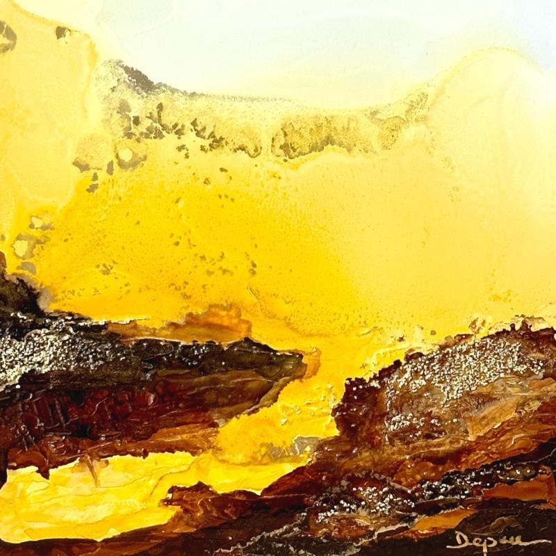 Painting 1204 Poésie Minérale by Depaire Silvia | Painting Abstract Landscapes Nature Minimalist Acrylic Ink