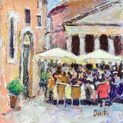 Gemälde Le café près de Palais  von Dontu Grigore | Gemälde Figurativ Öl Pop-Ikonen, Urban