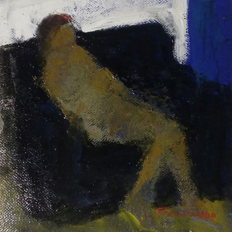 Painting La sieste by Fernando | Painting Figurative Nude Oil