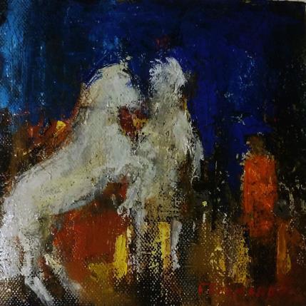 Painting Beauté animale by Fernando | Painting Figurative Oil Animals