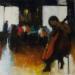 Painting Concert privé by Fernando | Painting Figurative Music Life style Oil