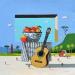 Painting Guitare classique by Lionnet Pascal | Painting Surrealism Landscapes Life style Still-life Acrylic