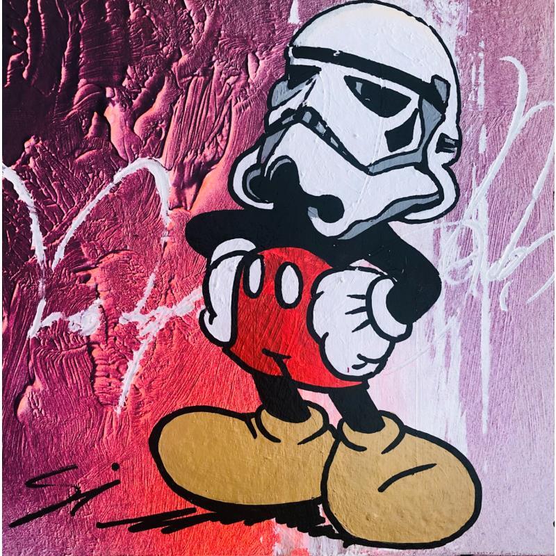 Painting STAR WARS MICKEY by Mestres Sergi | Painting Pop-art Acrylic, Graffiti Pop icons