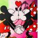 Gemälde KISS ME MY LOVE von Mestres Sergi | Gemälde Pop-Art Pop-Ikonen Graffiti Acryl
