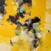 Painting Orange yellow by Virgis | Painting Abstract Minimalist Oil