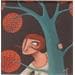 Peinture punt de trobada (ella) par Aguasca Sole Gemma | Tableau Illustration Acrylique scènes de vie
