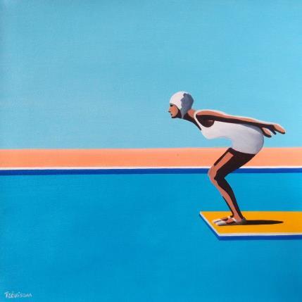 Painting The white suit by Trevisan Carlo | Painting Surrealism Oil Sport