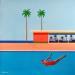 Gemälde House by the sea von Trevisan Carlo | Gemälde Surrealismus Marine Sport Architektur Öl
