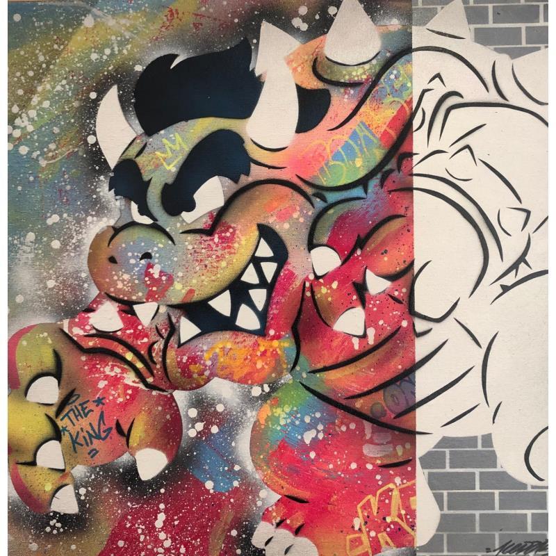 Painting Bowser Wall by Kedarone | Painting Pop-art Acrylic, Graffiti Pop icons