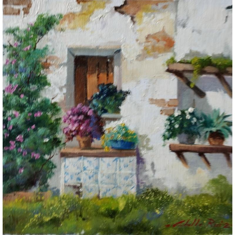 Painting Corral florido by Cabello Ruiz Jose | Painting Figurative Nature Oil