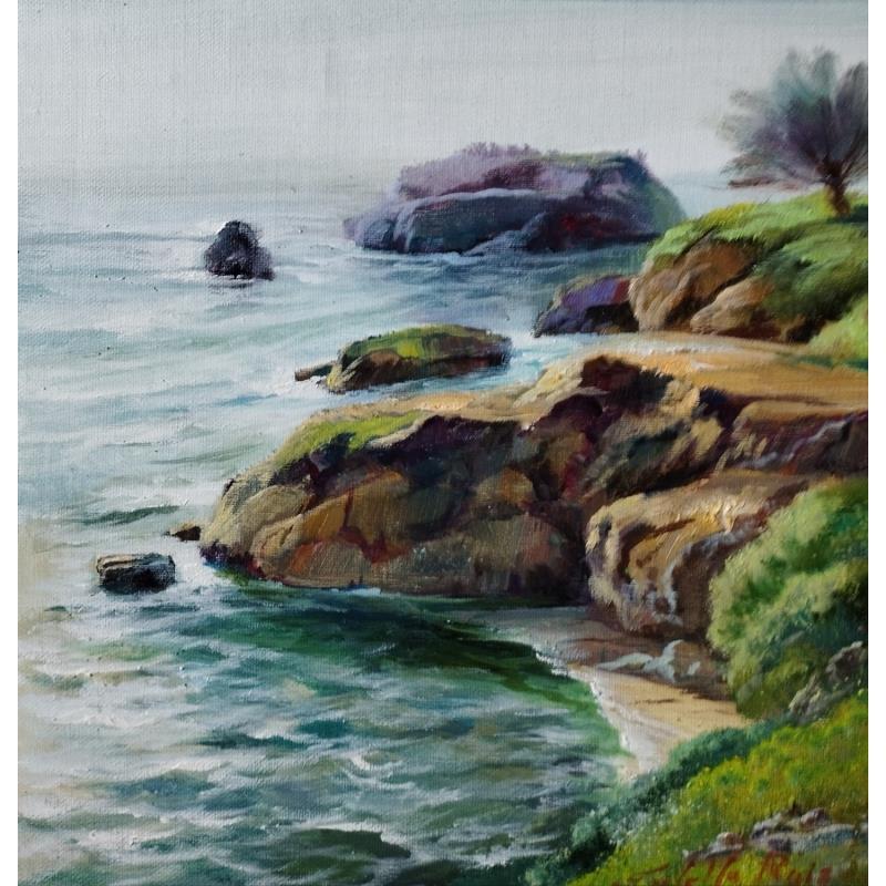 Gemälde Rocas en el cantabrico von Cabello Ruiz Jose | Gemälde Figurativ Marine Öl
