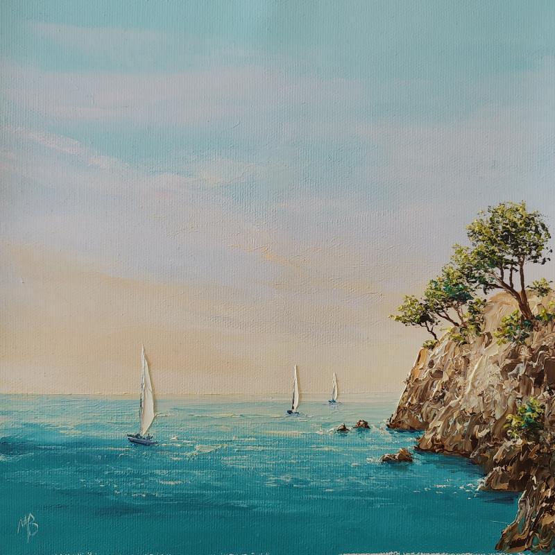 Gemälde Beautés de la nature von Blandin Magali | Gemälde Figurativ Landschaften Öl