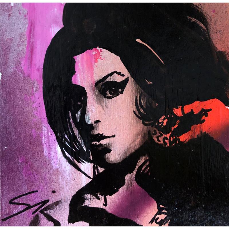 Peinture AMY par Mestres Sergi | Tableau Pop-art Acrylique, Graffiti Icones Pop