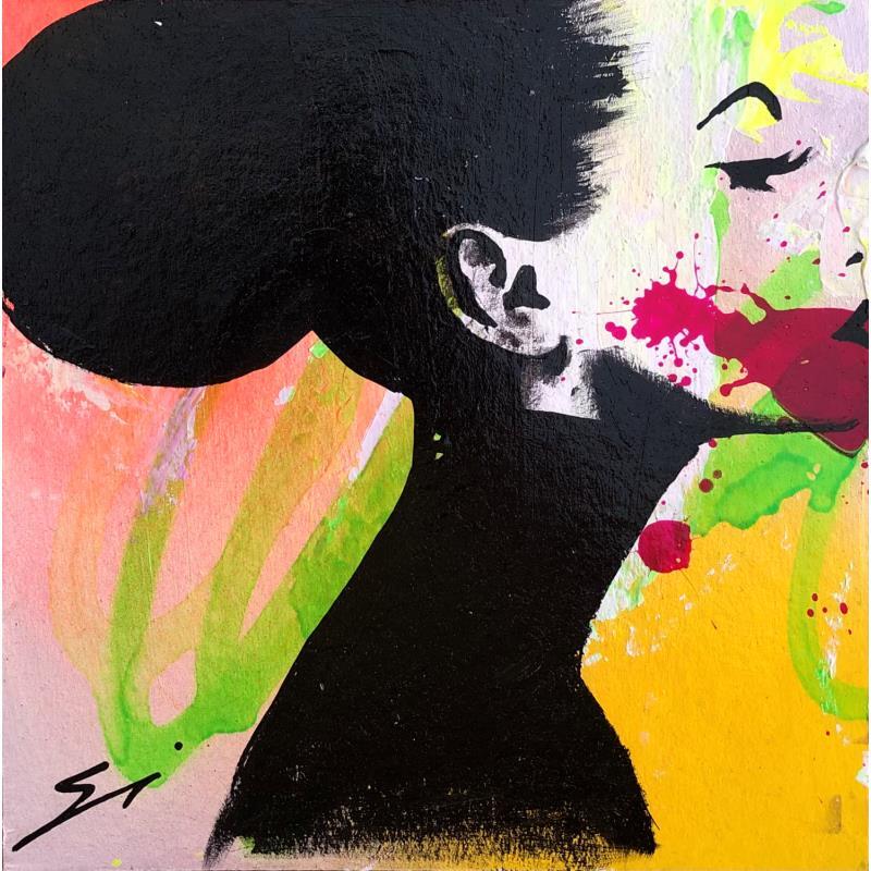 Gemälde SHE von Mestres Sergi | Gemälde Pop-Art Pop-Ikonen Graffiti Acryl