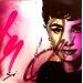 Painting AUDREY by Mestres Sergi | Painting Pop-art Pop icons Graffiti Acrylic