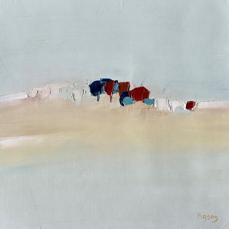 Gemälde Immense von Hirson Sandrine  | Gemälde Abstrakt Öl Landschaften, Minimalistisch, Natur