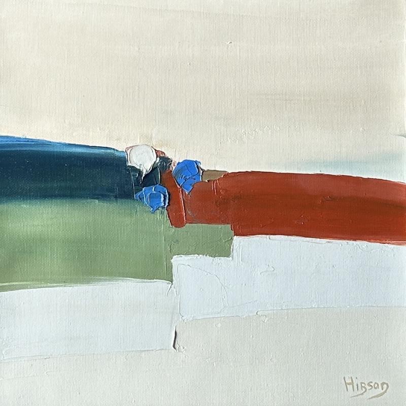 Painting Horizon 1 by Hirson Sandrine  | Painting Abstract Landscapes Nature Minimalist Oil