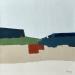 Painting Plus haut 1 by Hirson Sandrine  | Painting Abstract Landscapes Nature Minimalist Oil
