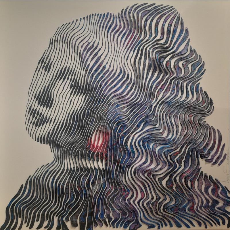 Painting La jeune fille à la perle by Schroeder Virginie | Painting Pop-art Acrylic Pop icons