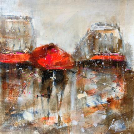 Painting Les copines  by Solveiga | Painting Figurative Acrylic Architecture, Life style, Urban