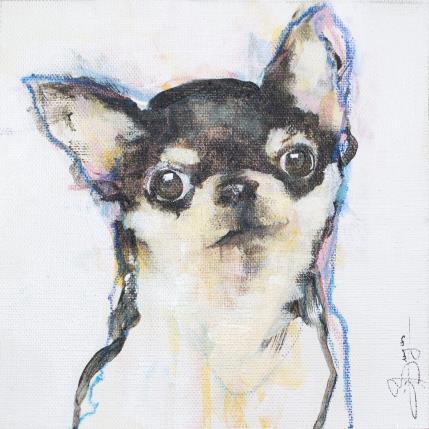 Painting Chiwawa by Bergues Laurent | Painting Figurative Acrylic, Watercolor Animals, Pop icons