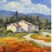 Peinture Paysage de Provence par Lallemand Yves | Tableau Figuratif Urbain Acrylique