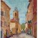 Peinture Balade dans les ruelles de Aix-en-Provence par Arkady | Tableau Figuratif Huile