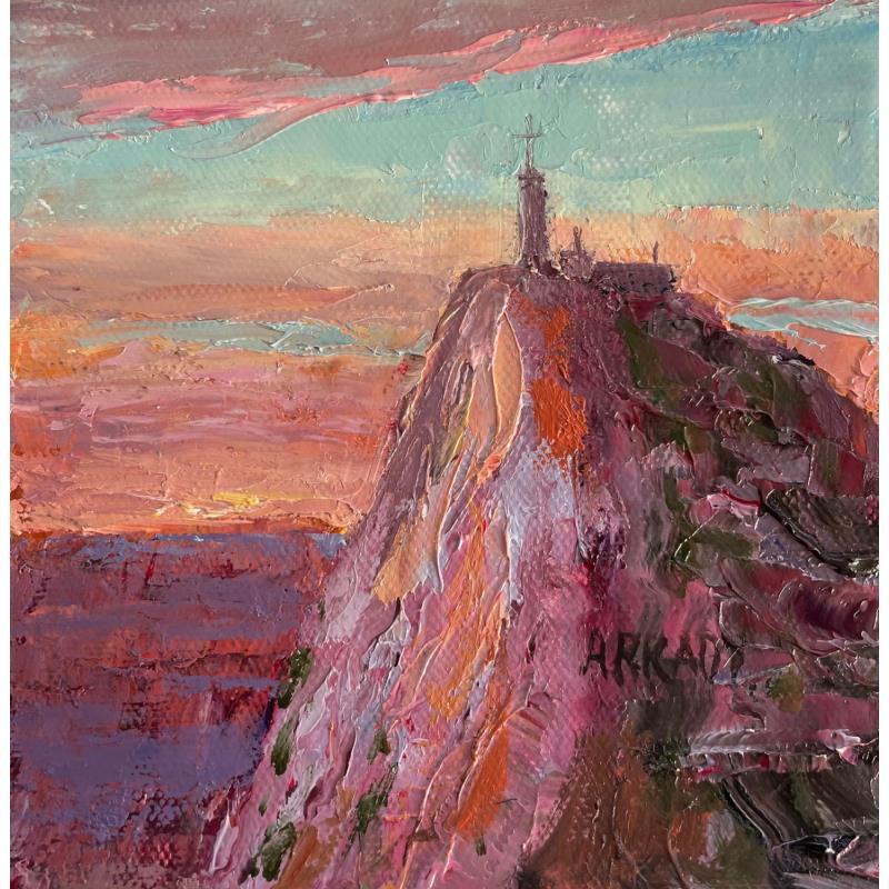 Painting La montagne Sainte-Victoire by Arkady | Painting Figurative Oil