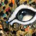 Gemälde Le matin du jaguar  von Croce | Gemälde Figurativ Tiere Holz Acryl
