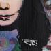Peinture Björk par G. Carta | Tableau Pop-art Icones Pop Graffiti Acrylique Collage Posca Encre Papier