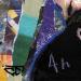 Peinture Ah que Coucou (Johnny Hallyday) par G. Carta | Tableau Pop-art Portraits Musique Icones Pop Graffiti Acrylique Collage Posca Encre Papier